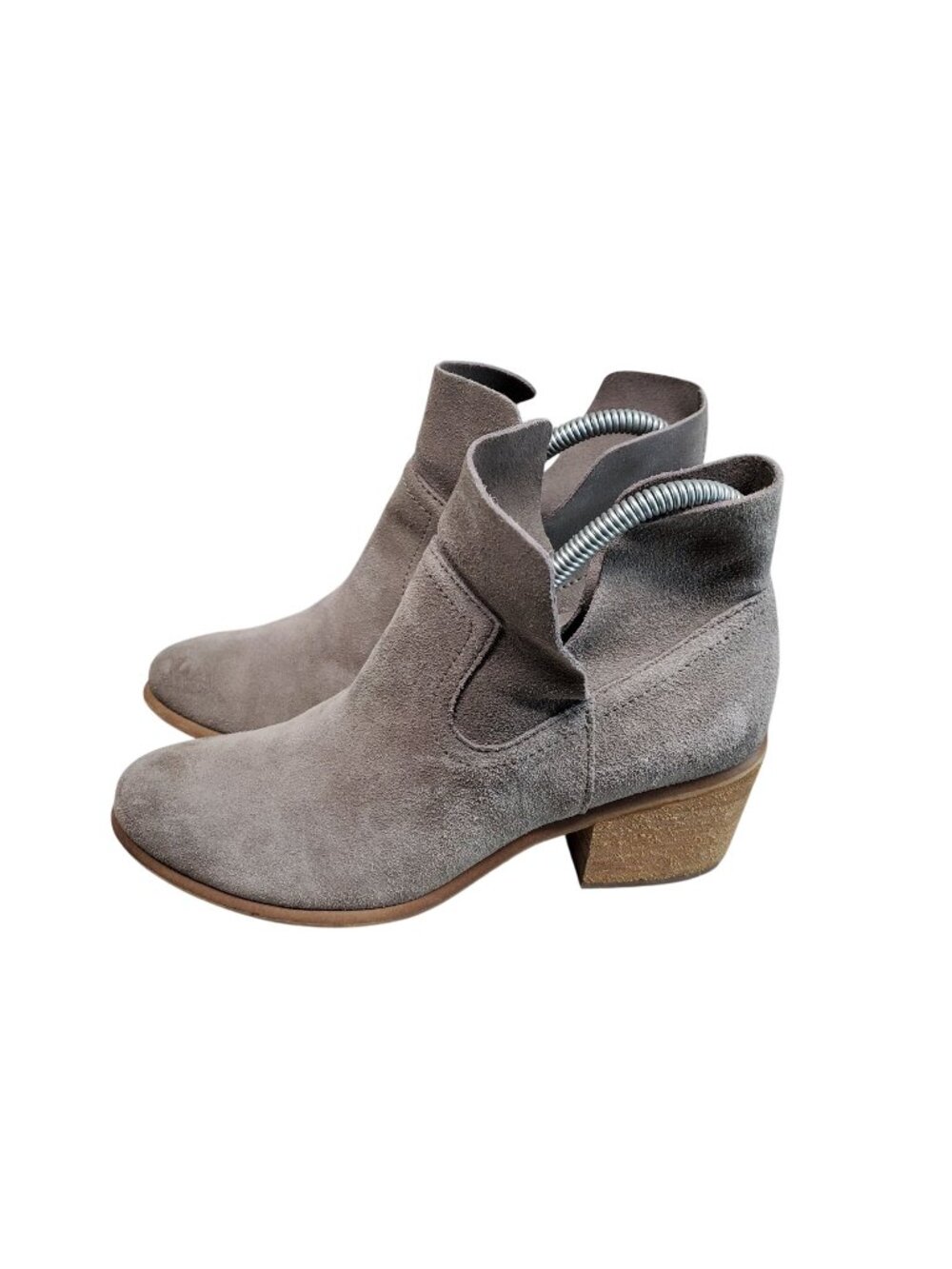 BP Shoes Womens Size 7 Brice Gray Suede Ankle Booties *Read*
